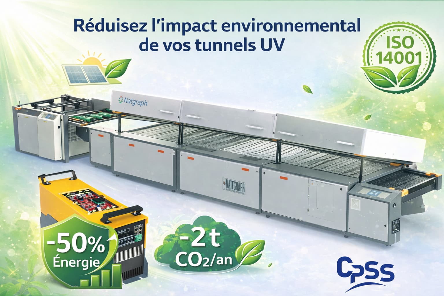 Remplacement des Ballast sur tunnel UV : réduction de la consommation d'énergie et action concrète ISO 14001