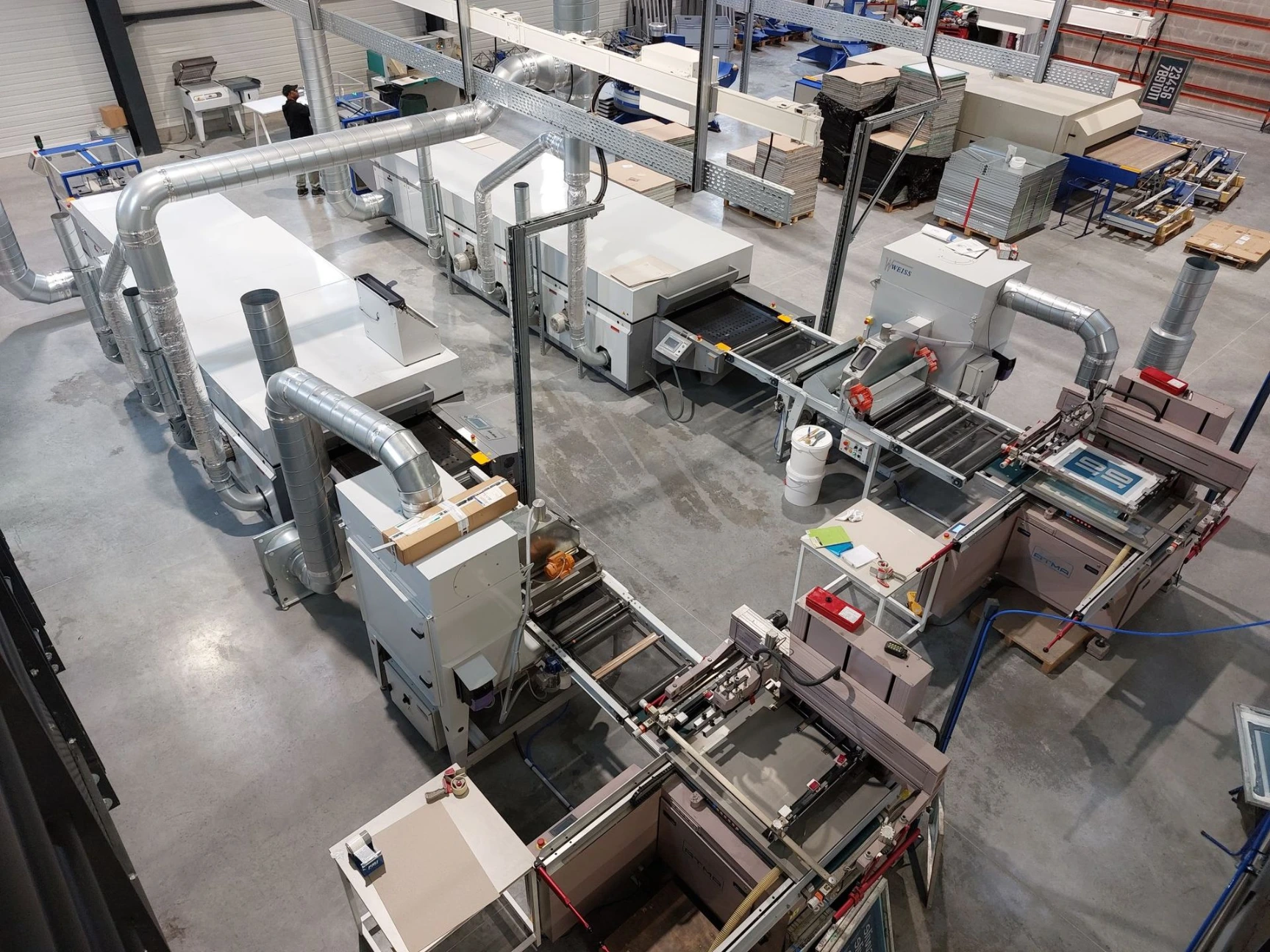 Atelier de machines de sérigraphie CPSS