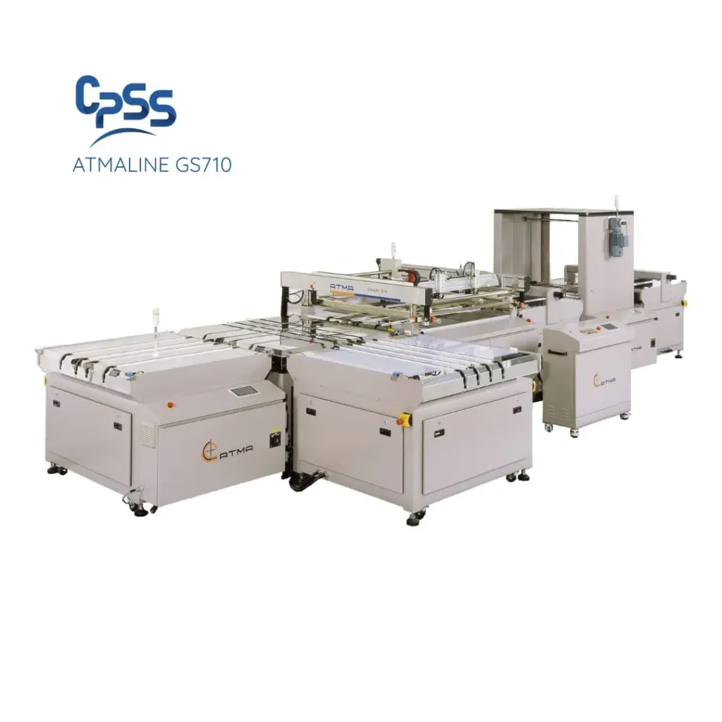 ATMALINE GS710 - Machine de sérigraphie ATMA d'impression automatique sur verre