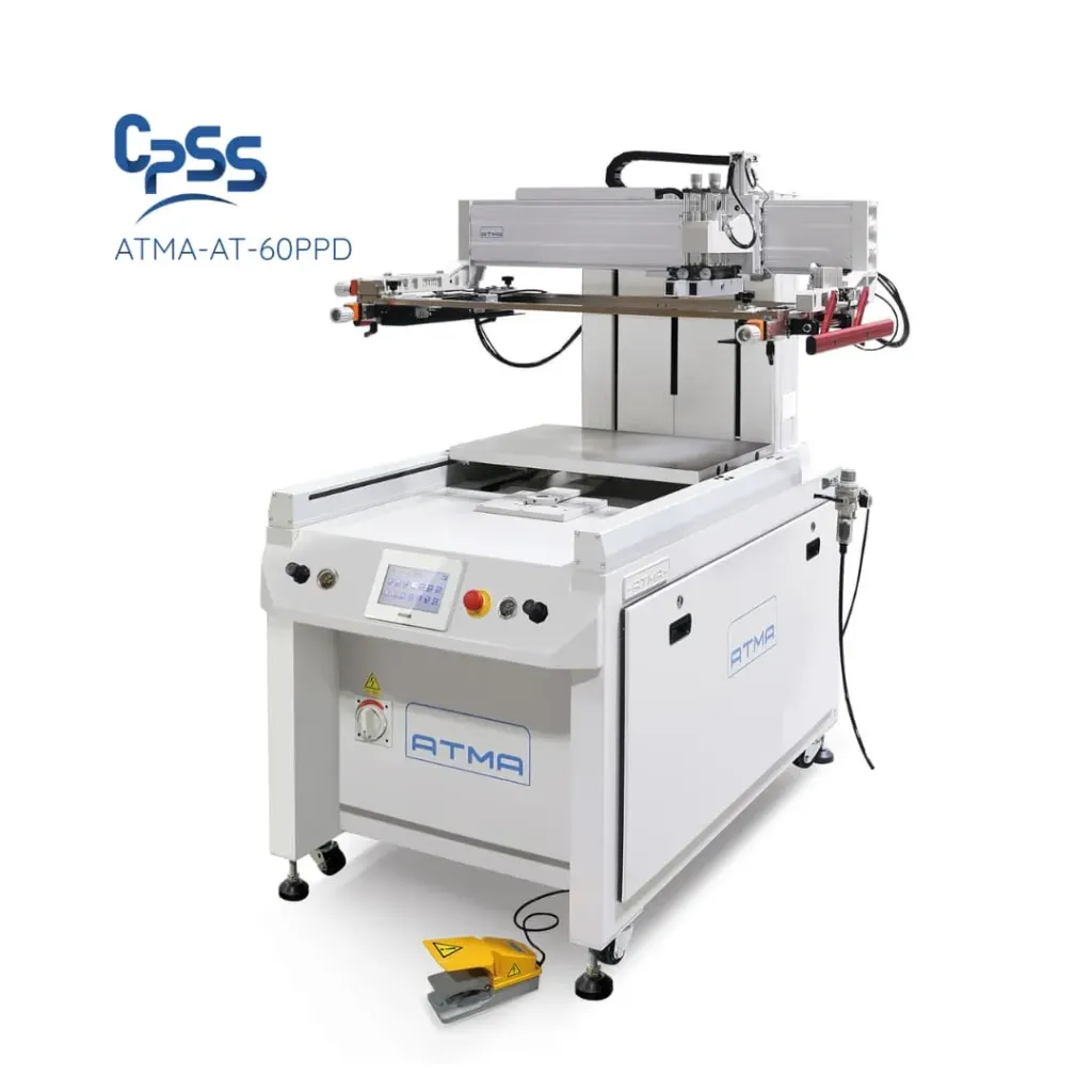 AT-60PPD - Machine de sérigraphie semi-automatique à table sortante