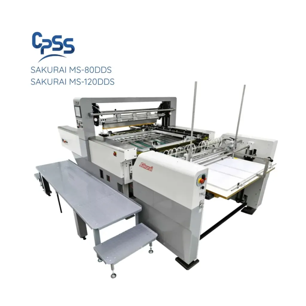 SAKURAI MS-80 et 120 DDS - Machine de sérigraphie à servo-moteurs et caméras de repérage